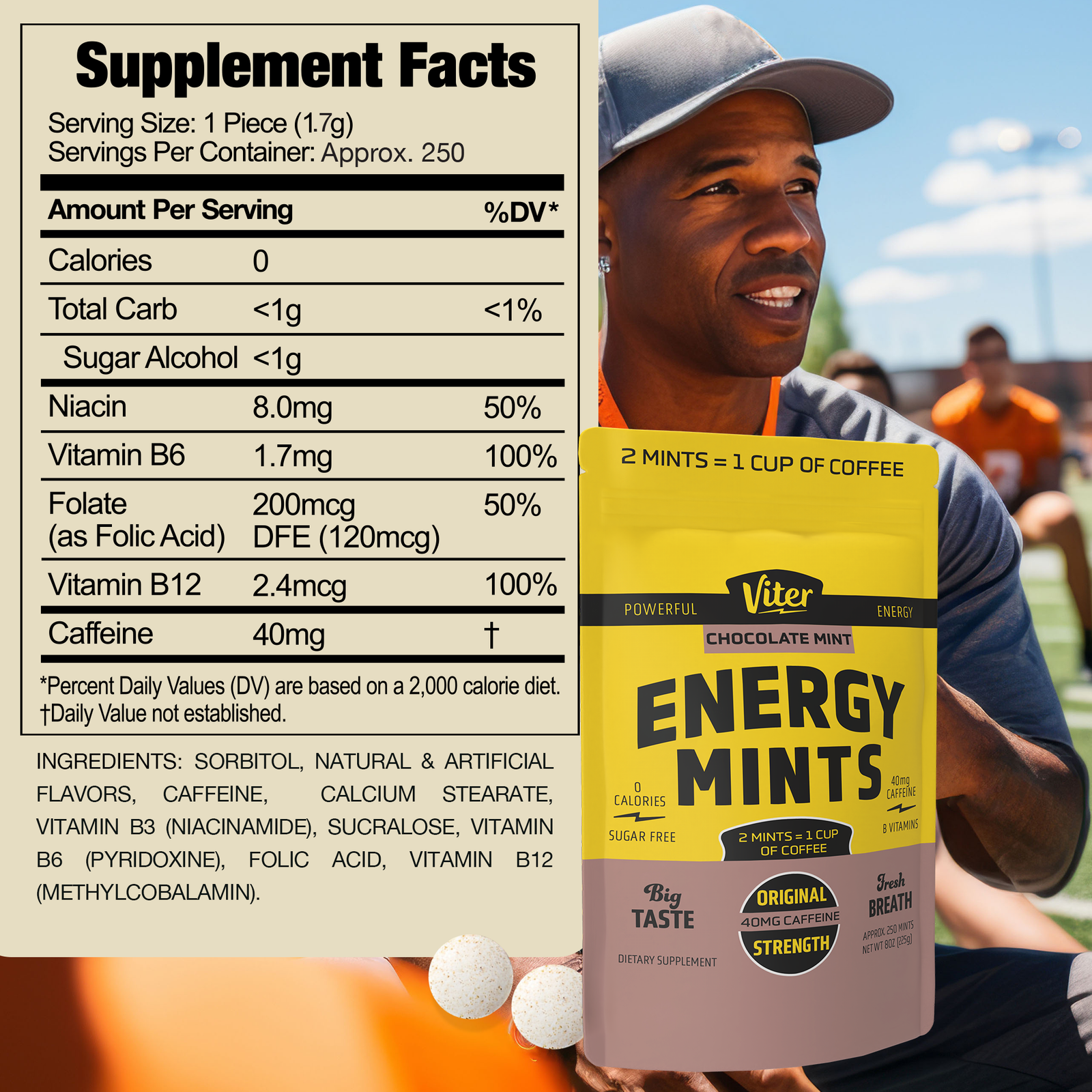 Viter Energy Caffeine Mints