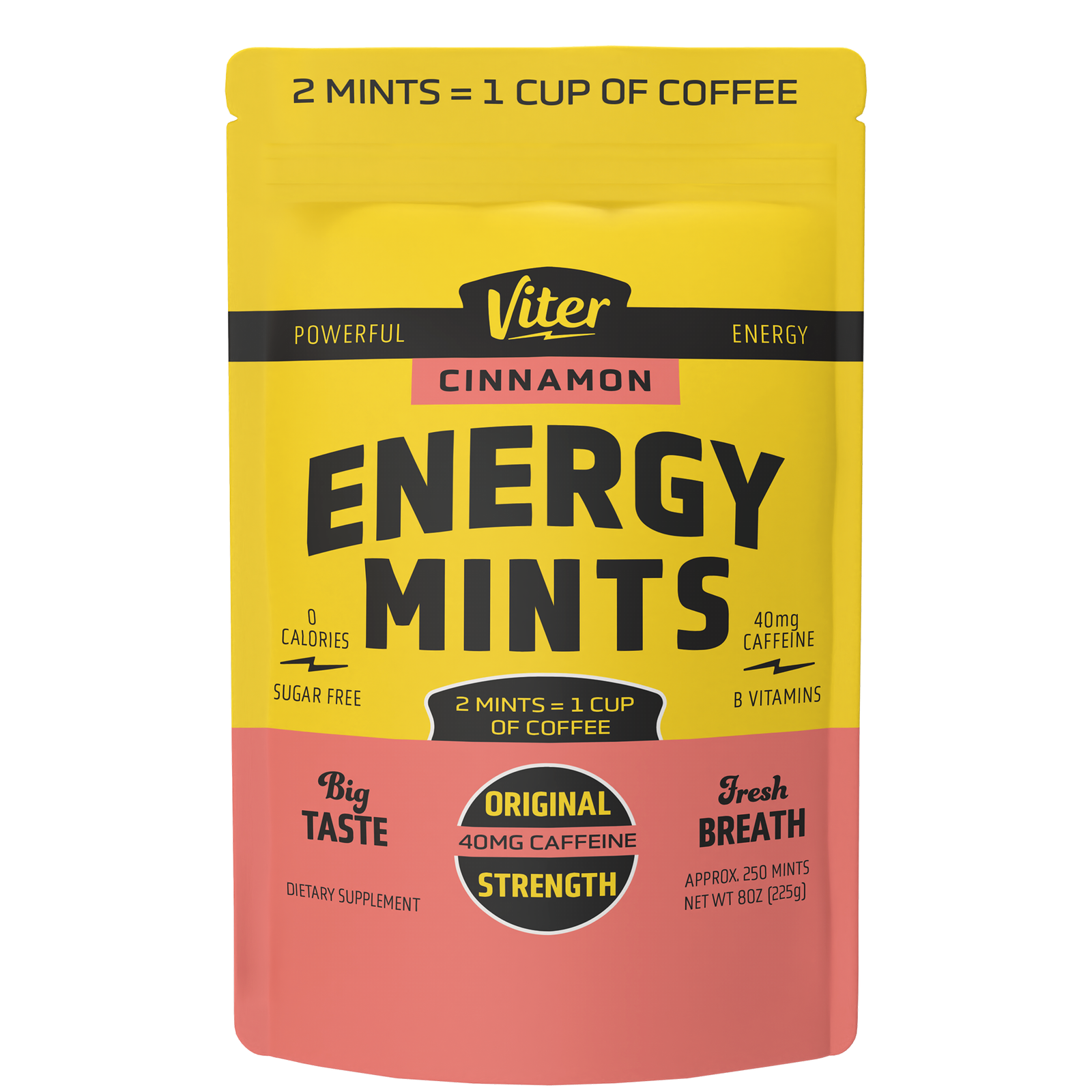 Viter Energy Caffeine Mints - 1/2 LB Bulk Bags