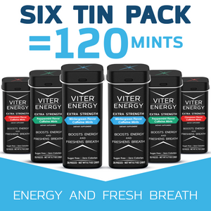 Viter Energy Extra Strength Caffeine Mints - 3 Flavor Variety Pack