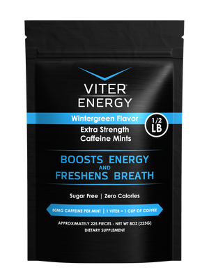 Viter Energy Extra Strength Caffeine Mints - 1/2 LB Bulk Bags (Monthly Subscription)