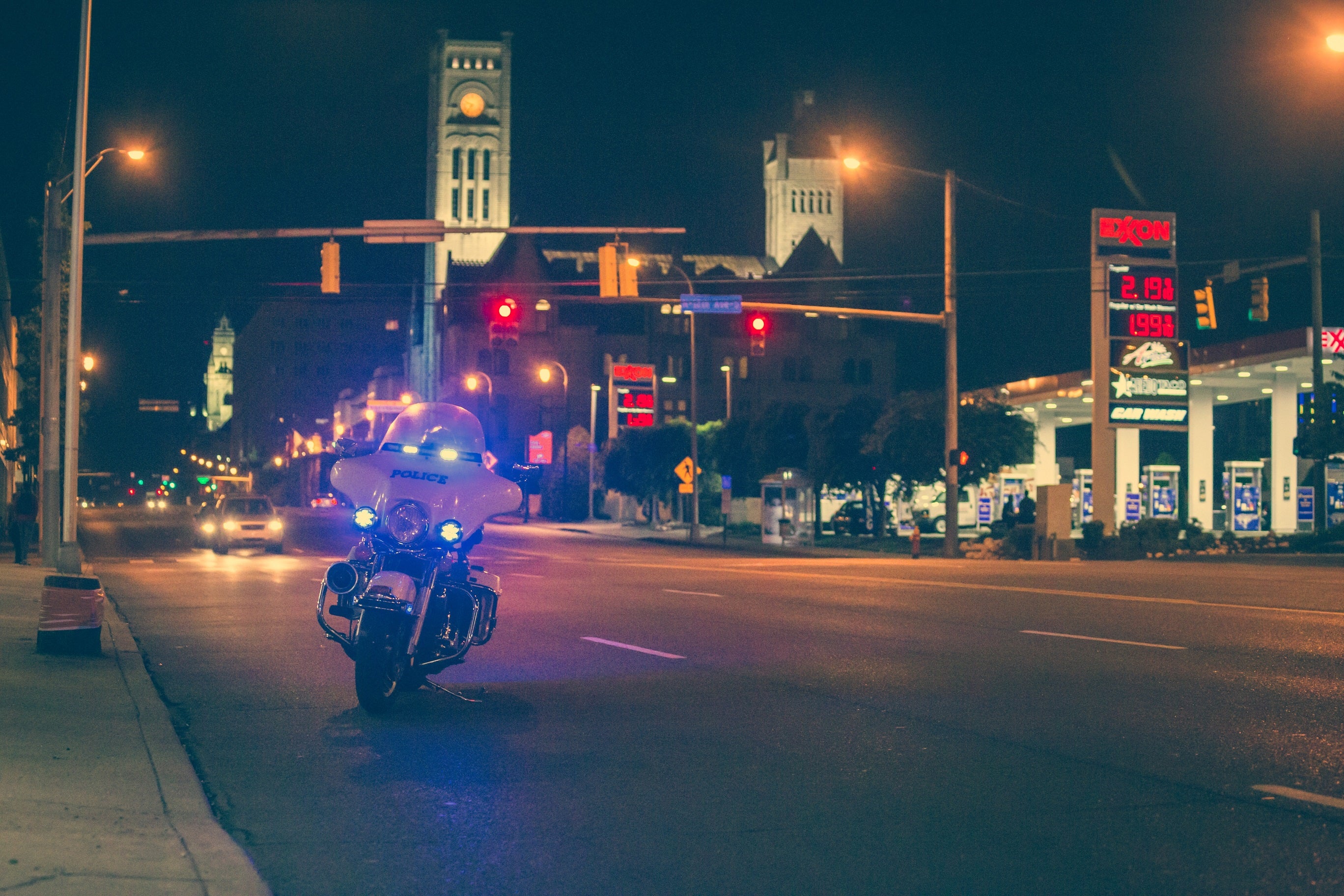 Police on the night shift
