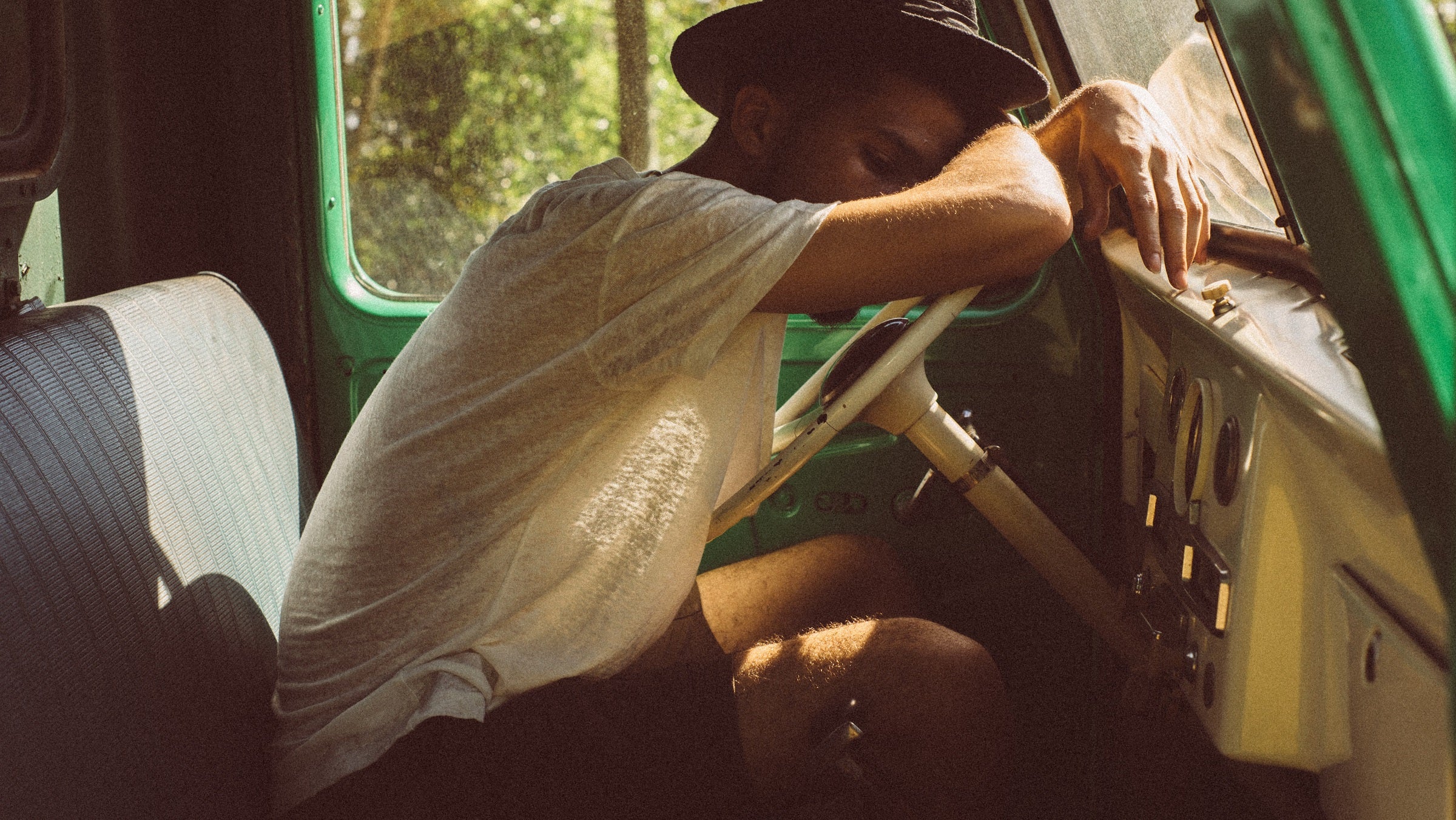 Sleeping trucker