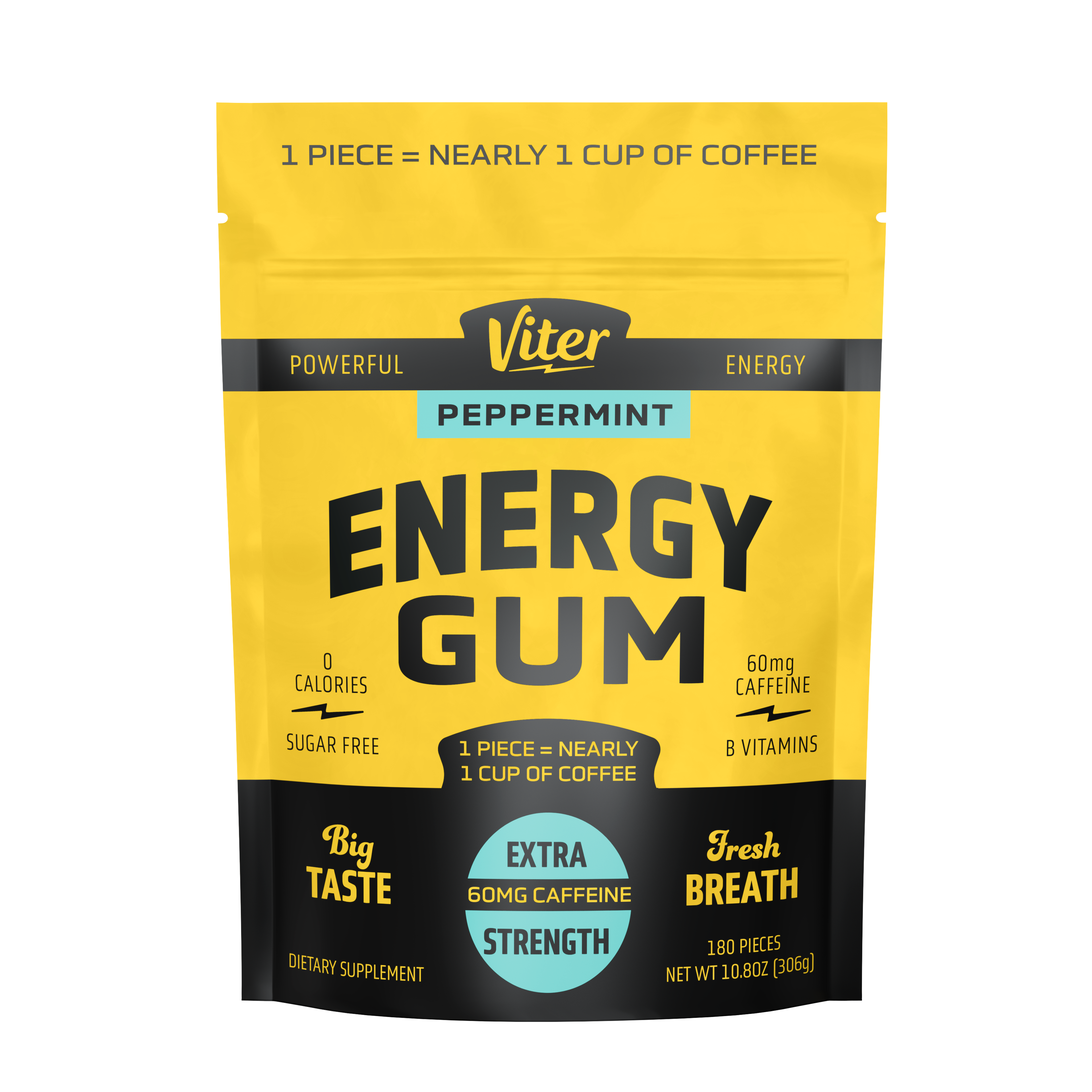 Peppermint Energy Gum – 180ct