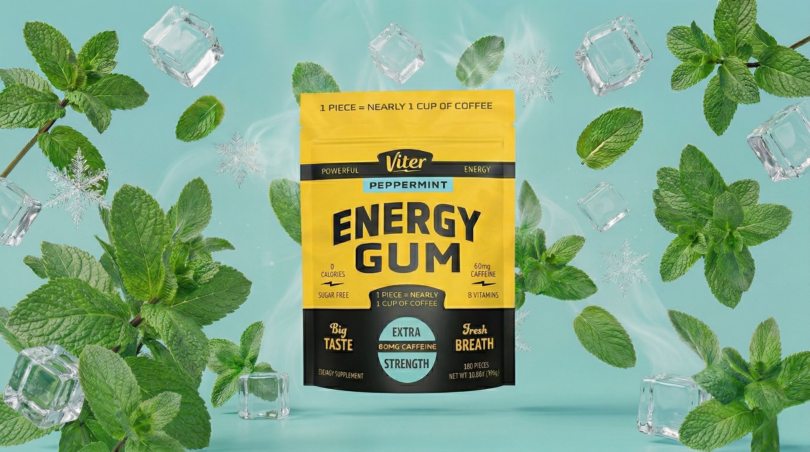 Peppermint Energy Gum – 180ct