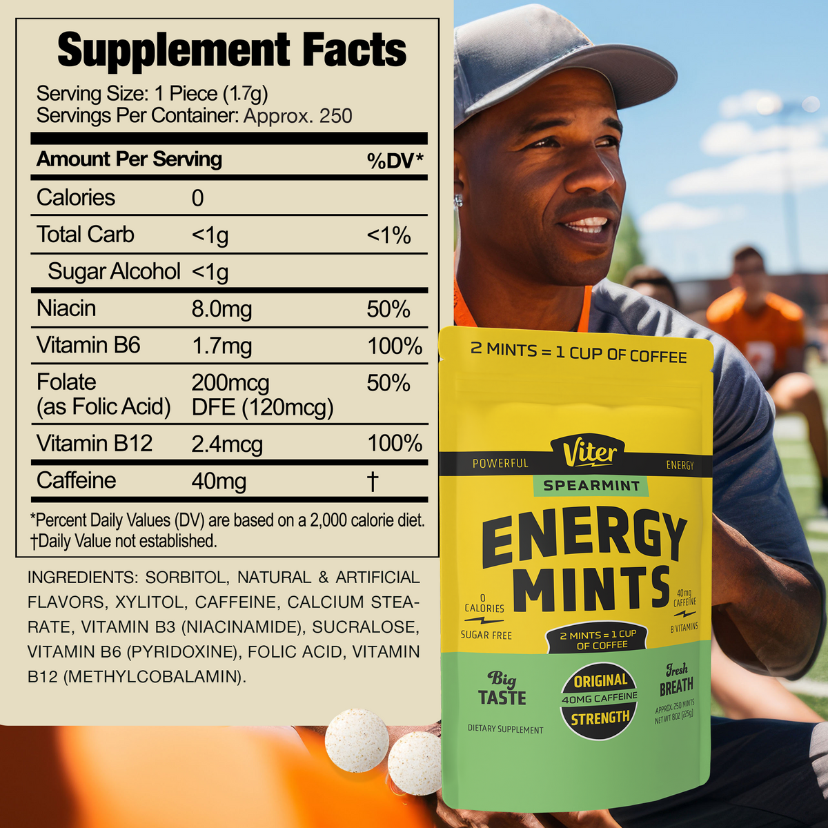 Viter Energy Caffeine Mints