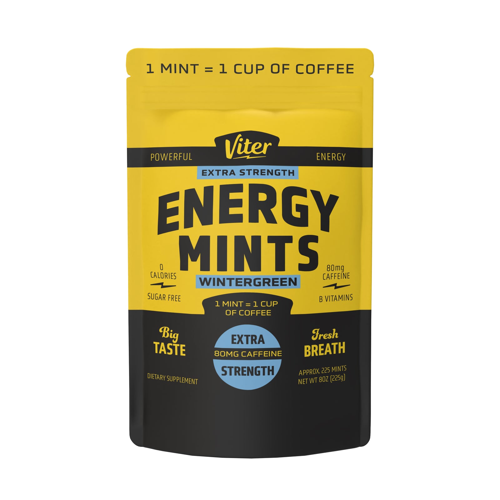 Viter Energy Extra Strength Caffeine Mints - 1/2 LB Bulk Bags