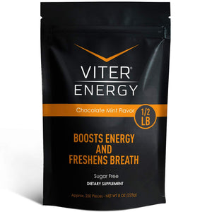  Viter Energy Caffeine Mints - Chocolate Mint - Half Pound Bag