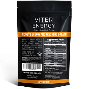  Viter Energy Caffeine Mints - Chocolate Mint - Half Pound Bag Back