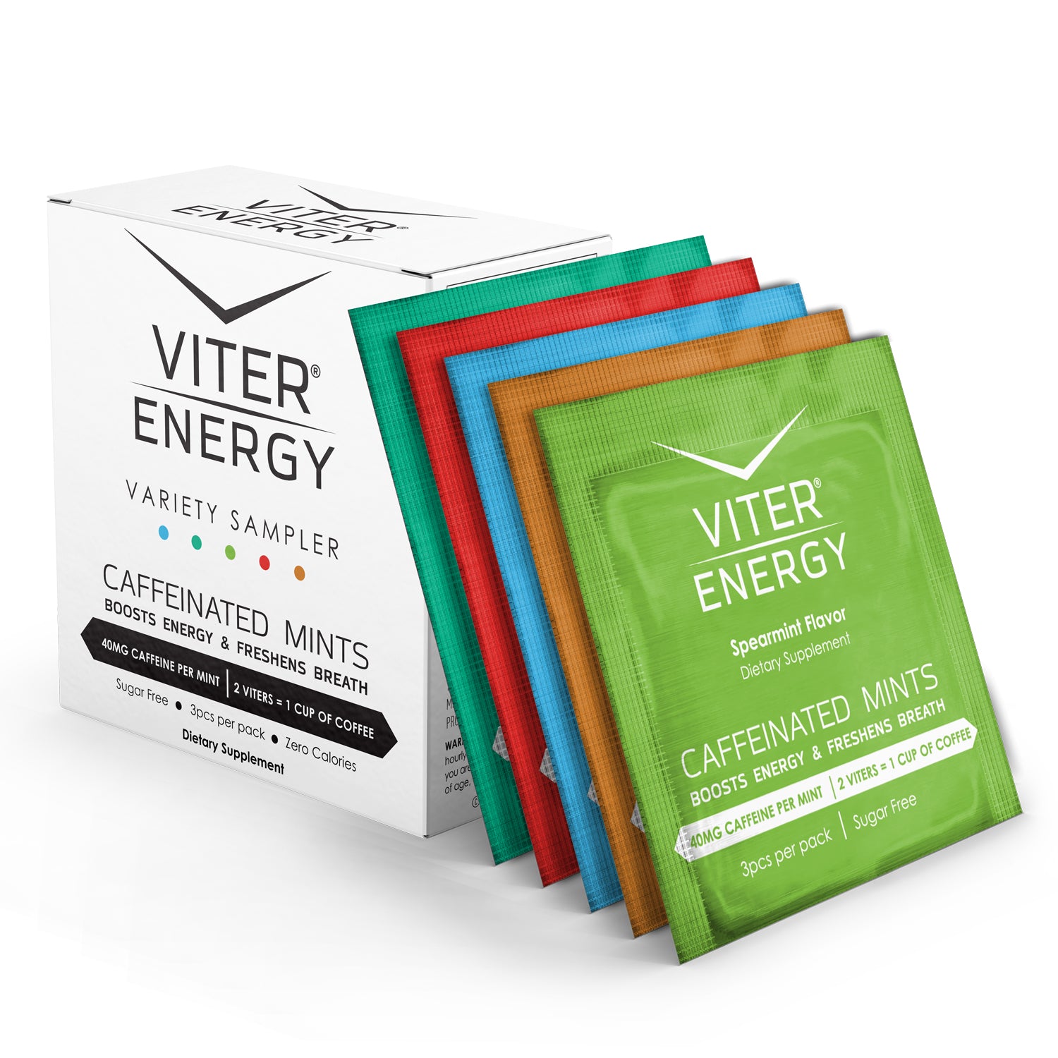 Try Viter Energy Caffeine Mints - 5 Flavor Sampler