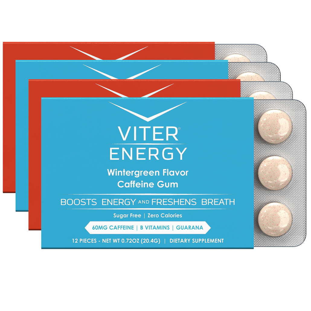 Viter Energy Caffeine Gum - 2 Flavor Variety Pack (Monthly Subscription)