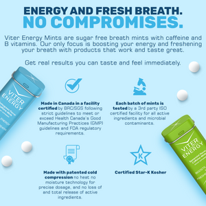 Viter Energy Caffeine Mints - 5 Flavor Variety Pack (Monthly Subscription)