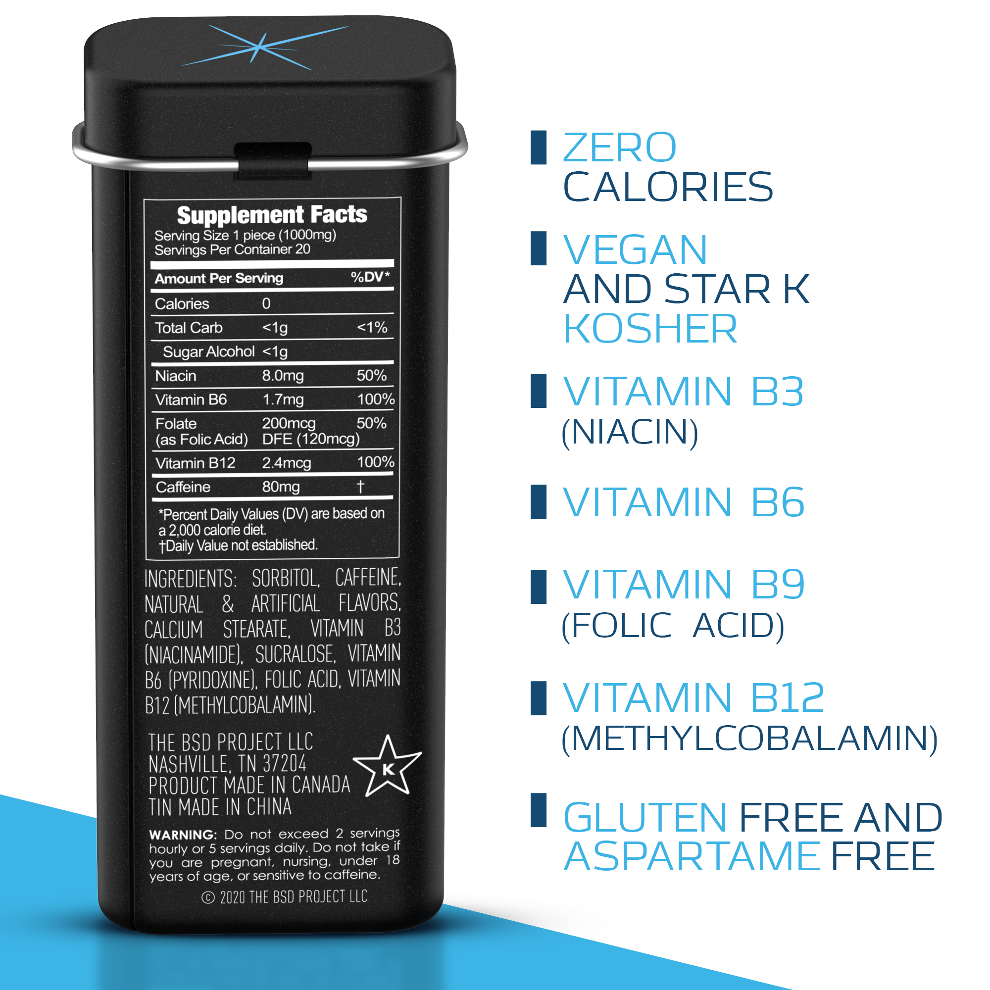 Viter Energy Extra Strength Caffeine Mints (Monthly Subscription)