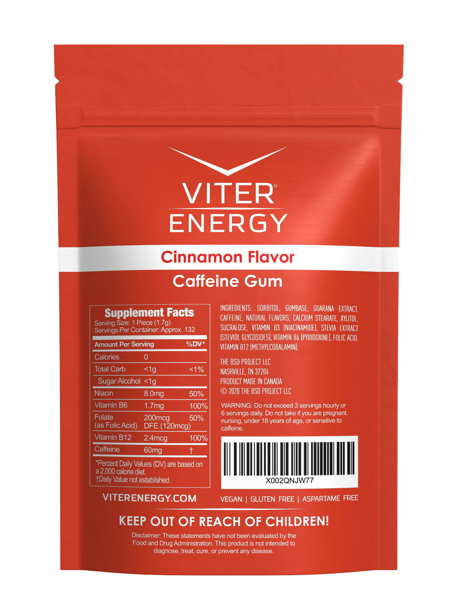 Viter Energy Gum - 1/2 LB Bulk Bags (Monthly Subscription)